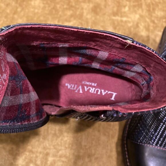 Laura Vita Made in France Plaid Booties - Picture 13 of 16